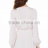 2015 New Style v Neck Long Sleeve Chiffon Sexy Evening Dress thumbnail-4