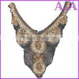 New Design Big Piece Customized Raw White Lace Decoration Voile Mesh Collar Lace thumbnail-5