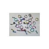 Body Piercing Jewelry Titanium Spike/Belly Ring/Tongue Barbell Ring/Segment Ring thumbnail-1