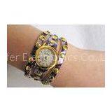 Leopard Leather Wristband Watch Girls Quartz Movement Watch Alloy Case thumbnail-1