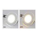 12W Super Bright LED Glass Downlight , 6000K Display Lighting