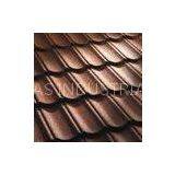 0.4 mm Galvanized Steel Wave Tile / Brown Colour Steel Roof Tiles for Building thumbnail-1