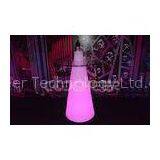 High Led Bar Table Plastic PE Contemporary Glow Furniture With Glass Top thumbnail-1