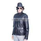 BIKER LEATHER JACKET WITH FOUR FLAP CHEST POCKET thumbnail-5
