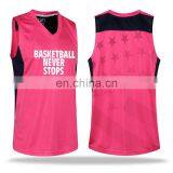 2017 Wholesale Customized Basketball Uniform Team Basketball Jerseys Sublimation Reversible Basketball Kits thumbnail-2
