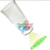 Flashing Cola Glass With Projector Logo ( 13oz,color Change, 3 Flash Modes,on/off Switch , CE,RoHS Approval)