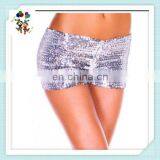 Burlesque Fancy Dress Sexy Girls Hot Short Silver Sequin Pants HPC-2458 thumbnail-1