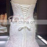1A051cx Charming Lace Up Appliqued Sweetheart Spaghetti Srtaps Floor-lenghti Sweep Train Mermaid Wedding Dress 2016 thumbnail-4