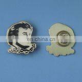 Personalized Printing Qatar People Head Logo Territory Shaped Lapel Pin for Gifts thumbnail-2