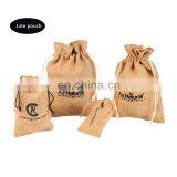 2017 Wholesale New Products One Side Screen Printed Burlap Bag for Wine thumbnail-1