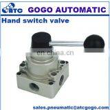 GOGO ATC 4 Way Pneumatic Air Hand Lever Valve HV400-03 Port 3/8" BSPP Manual Switch Control Valve thumbnail-2