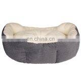 High Quality Modern Natual China Luxury Extra Large Faux Fur Hot Grey Round Cheap Small Pet Dog Cat Sofa Bed For Dog thumbnail-2