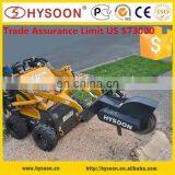 HYSOON Diesel Mini Skid Steer Loader With 4 in 1 Bucket for Farm thumbnail-4