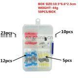 Hampool Good Quality 50pcs Different Sizes Automotive Solder Seal Connectors thumbnail-7