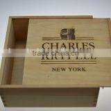 Natural Color Unfinished Pine Wooden Sliding Lid Box,wood Keepsake Box thumbnail-2