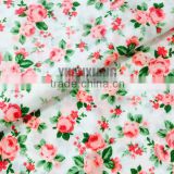 custom floral printing fabric in T90/C10 fabric for dress