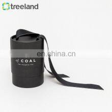 Custom Round Black Paper Cardboard Tube Luxury Gift Box For Packaging thumbnail-1