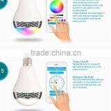 Perfect Combination Bluetooth 4.0+EDR Bluetooth LED Bulb Color-changing Plus Bluetooth Speaker Music-playing Via Smartphone APP thumbnail-2
