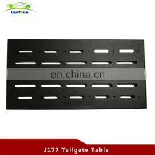 Black Rear Trunk Door Mounting Tray Foldable Back Shelf Stand Fit for Jeep Wrangler JK 2007-2017 thumbnail-1