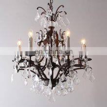 Vintage Chandelier Iron Chandelier Nordic Europe Classic Candle Lamp Lighting Fixtures Vintage Loft Retro Chandeliers Lustre thumbnail-3