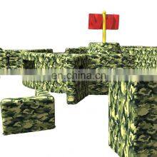Cheap Manufacturer Inflatable Paintball Bunkers Set X Shape With High Quality