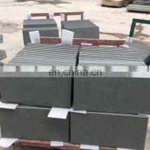 XINFENGRUI Bush Hammered Cut to Size Garden Outdoor Cladding Paving Floor Tiles Natural Black Sandstone thumbnail-5
