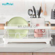 Compact Dish Rack Steel Dish Drainer Racks Wire Kitchen Things Organizer and Holders thumbnail-3