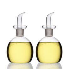Customized Borosilicate Glass Olive Oil Vinegar Bottle Glass Oil Cruet With Spout thumbnail-2