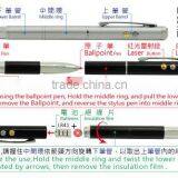 Stylus Pen With Laser and Led , Laser Flashlight, Laser Pointer, Stylus Pen