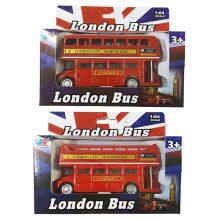 XINYU London Bus Diecast Cars 1:36 Scale Model Metal Vehicle Toys thumbnail-1