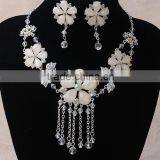2016 China Wholesale Fashion Tassel Beads Flower Necklace Set thumbnail-3