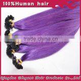 2015 Best Selling Products no Tangle no Shedding 100% Virgin Remy Indian Hair Purple Human Hair Extensions