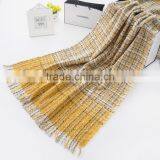 Best Selling Loop Yarns Woven Plaid Fashion Ladies Winter Shawl thumbnail-5