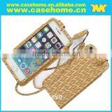 Attractive Weave Back Case Cover For Smartphone With Wrist Strap, Weaving Cases for Phone Cases thumbnail-2