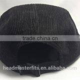 Custom 5 Panels Blank Corduroy Snapback Hat Nylon Plastic Button Corduroy Snapback Cap thumbnail-4