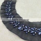 New Arrival Handmade Embroidery Beaded Neckline for Garments HY003 thumbnail-3