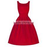 Women's Vintage Clothing Cotton Umbrella Swing Rockabilly Dress thumbnail-4