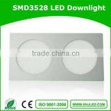 Super Slim 17w Square LED Downlight With Double Lamp