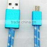 Hot ISync Aluminium Housing Data Sync & Charge Flat Woven Cable