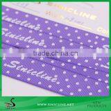 Sinicline Violet Color Printed Logo Satin Ribbon thumbnail-1