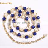 Shinning Glossy Peal Belly Dance Chain Belt thumbnail-5