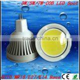 3W LED COB Spot Light GU10 E27 E14 Base