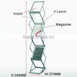 6 Tier Magazine Rack Acrylic thumbnail-2