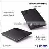 Convenient USB Micro Built in 2 Data Cable Power Bank 1350mah Emergency Charger Supplier's Choice thumbnail-4