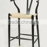 Hans Wegner Wooden Black Arm Y Barstool/ Wishbone Chair(CH-512R) thumbnail-1