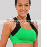 2014 Green Sports Bra for Lady Custom Seamless Sports Bra