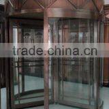 pure bronze gate ,copper revolving door for hotel B-03