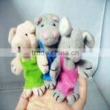 Animal Image Plush Finger Puppet