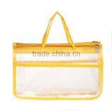 Travel Cosmetic Bag PVC Clear Handbag Organizer Bag thumbnail-5