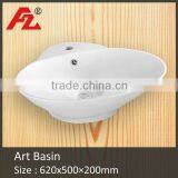 Ceramic oval shape type of wash basins
